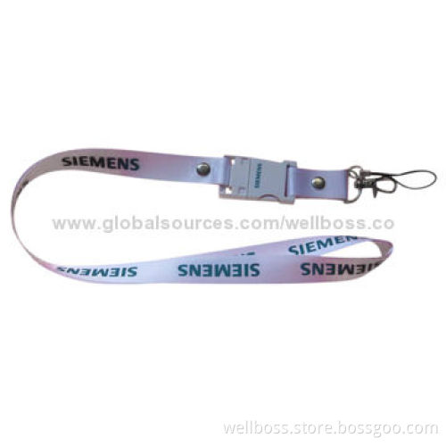 Nylon Lanyard USB Flash Drives, Logo Print on Lanyard and USB Part Available, Good for PromotionsNew